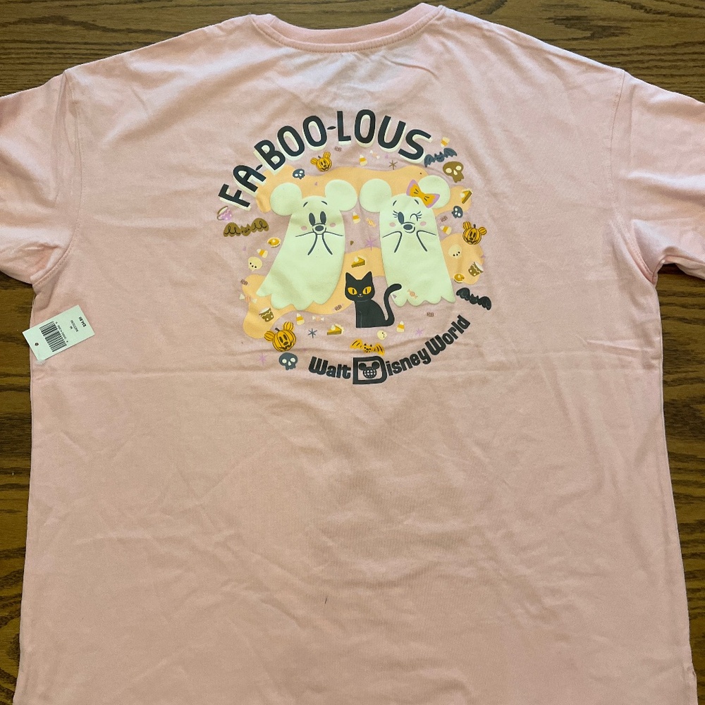 Disney World 2025 Halloween Ghost Fa boo Lous shirt medium